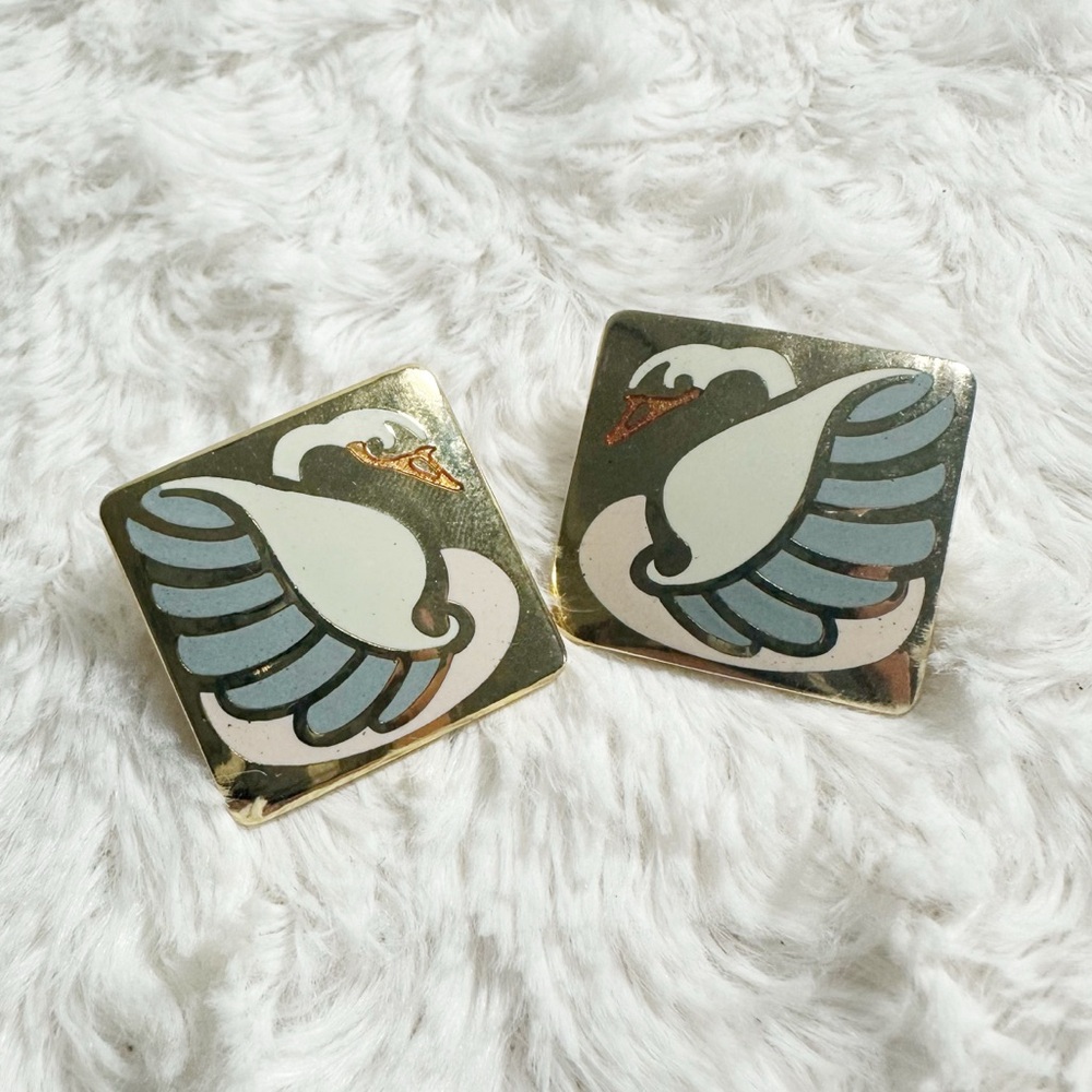 Bramble & Lily Swan Earrings